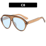 Cara Retro Oval Sunglasses