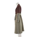 Caren Two Tone  Color-Block Trench Coats