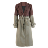 Caren Two Tone  Color-Block Trench Coats