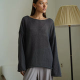 Carina Loose Long Sleeve Mesh Sweater