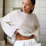 Carina Loose Long Sleeve Mesh Sweater