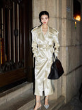 Caroline Satin Trench Coat
