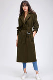 Casey Double Breasted Cotton Wool Trench Coat watereverysunday