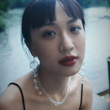 Casey Iridescent Glass Drop Earrings