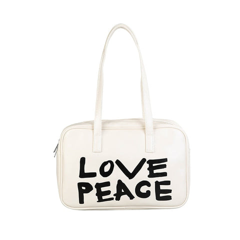 Casual LOVE PEACE Bowling Bag watereverysunday