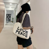 Casual LOVE PEACE Bowling Bag watereverysunday