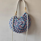 Cecille Conch Crochet Bag - Mosaic
