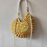 Cecille Conch Crochet Bag - Mosaic