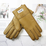 Sheepskin Shearling Wool Fur Gloves 