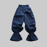 Chiara Ruffle-Hem Cropped Bloomer Pants