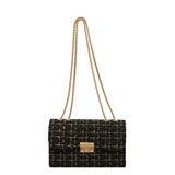 Claire Tweed Chain Shoulder Bag