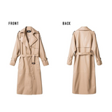 Clara Faux Leather Trench Coat watereverysunday