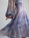 Clarina Elegant Ombre Georgette Dress watereverysunday