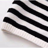 Clarissa Breton Stripe Knit Top and Skirt Set watereverysunday