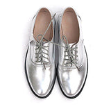 Classic Solid Color Genuine Leather Oxford Brogues