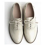 Classic Solid Color Genuine Leather Oxford Brogues