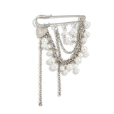 Clea Pearl Chain Brooch