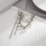 Clea Pearl Chain Brooch
