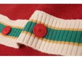 Color Contrast Stripe Trim Knit Vest watereverysunday
