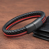 Color Rope Work Leather Bracelet watereverysunday