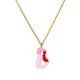 Colorful Resin Initial Letter Necklaces