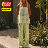 Sabrina Wavy Trim Two-Piece Set - SIZE L (SALE)