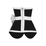 Corrie Black/White Bustier Top watereverysunday