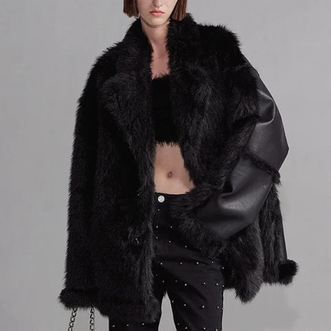 Cressida Faux Half Shearling Coat