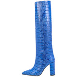 Croco and Serpentine Prints Boots watereverysunday