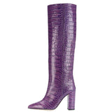Croco and Serpentine Prints Boots watereverysunday