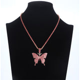 Crystal Butterfly Patent Necklaces - 6 Colors watereverysunday