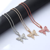 Crystal Butterfly Patent Necklaces - 6 Colors watereverysunday