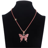 Crystal Butterfly Patent Necklaces - 6 Colors watereverysunday