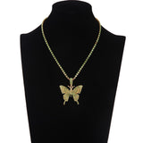 Crystal Butterfly Patent Necklaces - 6 Colors watereverysunday