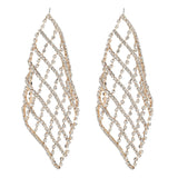 Crystal Chainmail Earrings - Gold or Silver watereverysunday