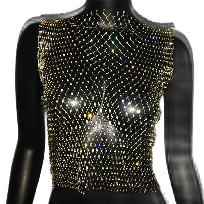 diamond mesh top