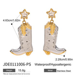 Chic Cowboy Boots Necklace and Earrings