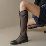 Dani Mesh Knee High Boots - 5 Colors watereverysunday
