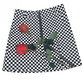 Daphne Checkerboard Mini Skirt watereverysunday
