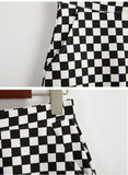 Daphne Checkerboard Mini Skirt watereverysunday