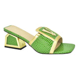 Daphnia Golden V  Croco Sandals - 5 Colors watereverysunday
