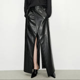 Dasia Faux Leather Maxi Skirt