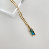Deana Malachite Abalone Pendant Necklaces - 3 Styles watereverysunday
