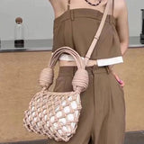 Defini Big Knotted Net Baguette Bags - 4 Colors. watereverysunday