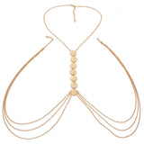 Delilah Sexy Body Chain Necklace - Silver or Gold watereverysunday