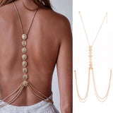 Delilah Sexy Body Chain Necklace - Silver or Gold watereverysunday