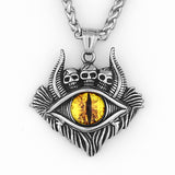 Demon Eye Skull Necklace watereverysunday