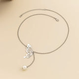 Destiny Butterfly Pendant Clavicle Chain Choker Necklace watereverysunday