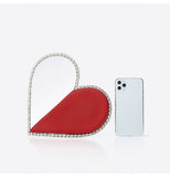 Diamond Heart Evening Clutch Bags - 4 Colors watereverysunday