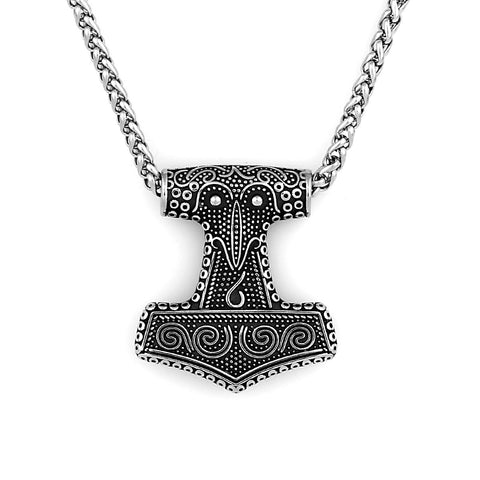 Ding Crow Head Hammer Necklace watereverysunday
